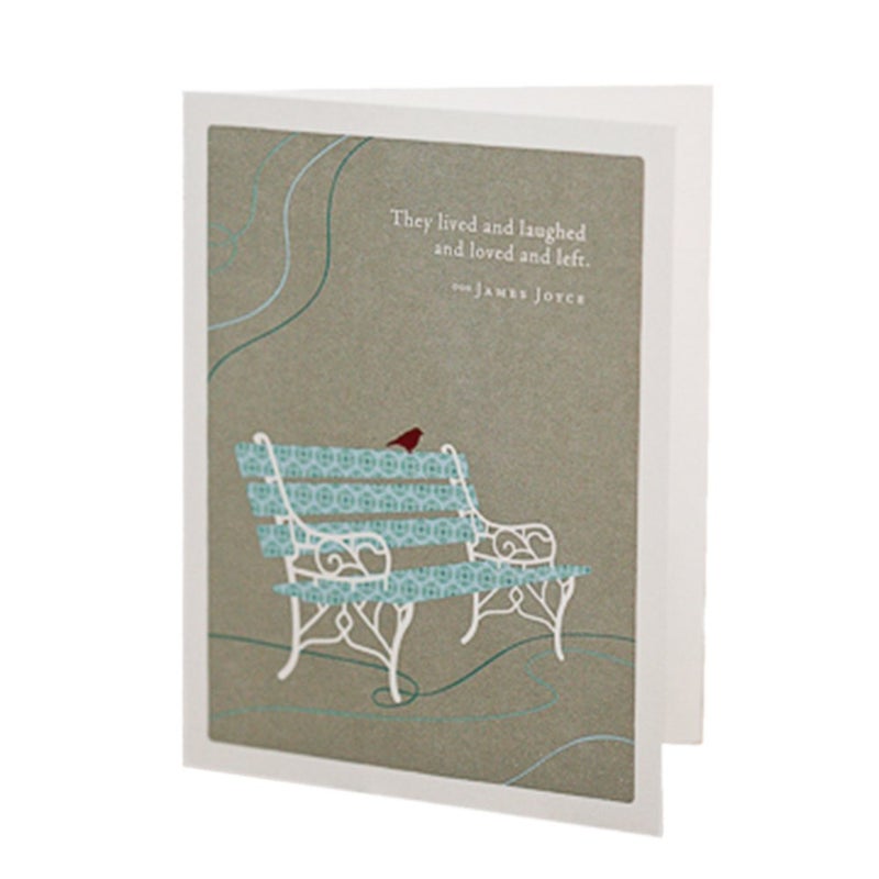 Compendium Positively Green Sympathy Card - "They lived and laughed and loved and left." - Image 1